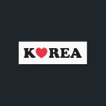 Impressão Em Tela Coração de Amor da Coreia<br><div class="desc">Korea Love Heart Globe Trotters se especializa em imagens idiossincráticas de todo o mundo. Aqui você encontrará Cartões de Saudação,  Cartões Postais,  Posters,  Mouséads e muito mais.</div>