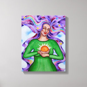 Impressão Em Tela Coração de curar 3 por Rita Loyd