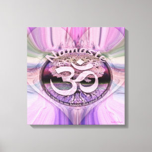 Impressão Em Tela Coração de Namaste