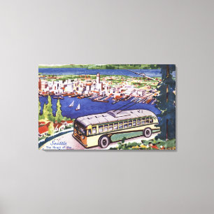 Impressão Em Tela Coração do campo de jogos verde