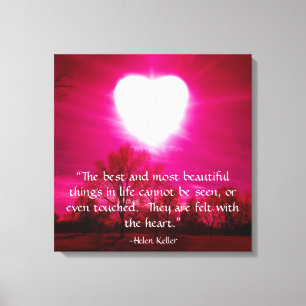 Impressão Em Tela Coração no fogo