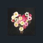 Impressão Em Tela Coração sangrento<br><div class="desc">Foto de impressão de arte fina de coração de flor fresca</div>