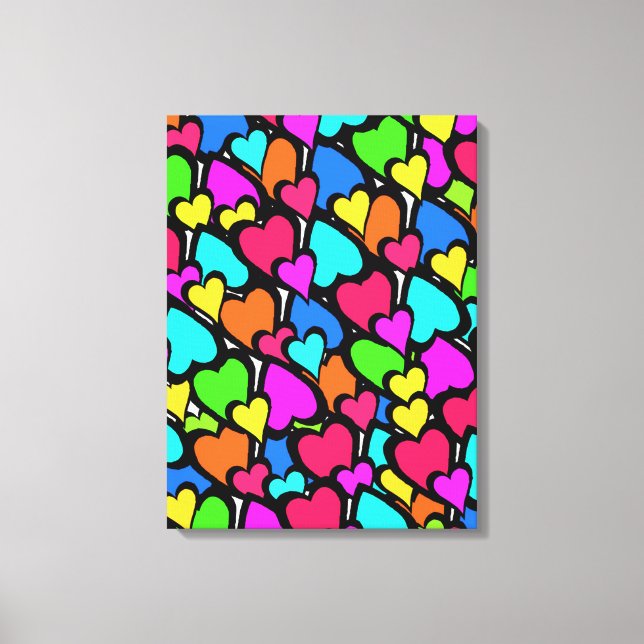Impressão Em Tela Corações 2011 (Frente)