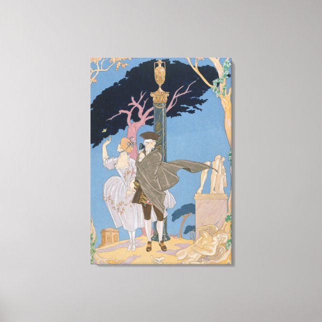 Impressão Em Tela Corações Quebrados, Estatuetas Quebradas, ilustraç (Frente)