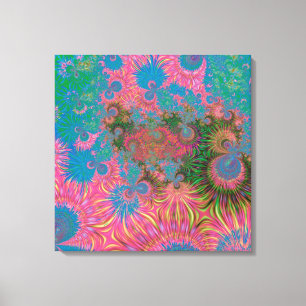 Impressão Em Tela Corais de Arte Abstrata