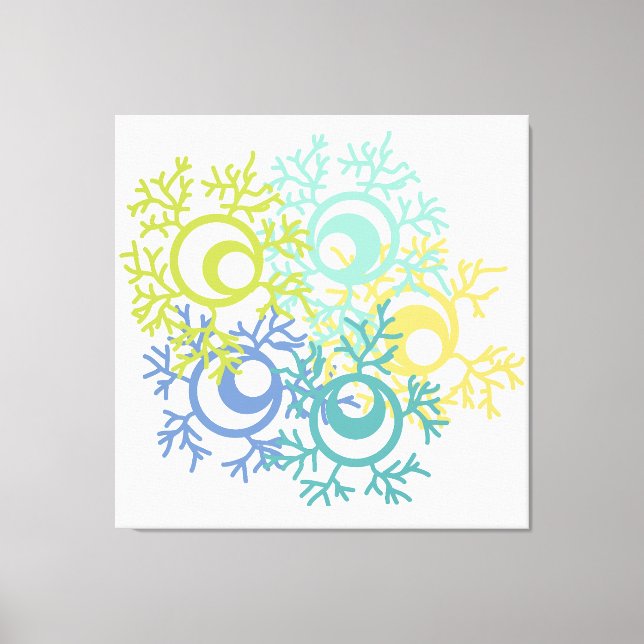 Impressão Em Tela Coral (Frente)