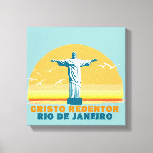 Impressão Em Tela corcovado - rio - brasil