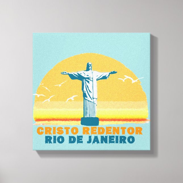 Impressão Em Tela corcovado - rio - brasil (Frente)