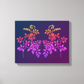 Impressão Em Tela Cores de Abstrato de Rosa de Flores Estensíveis