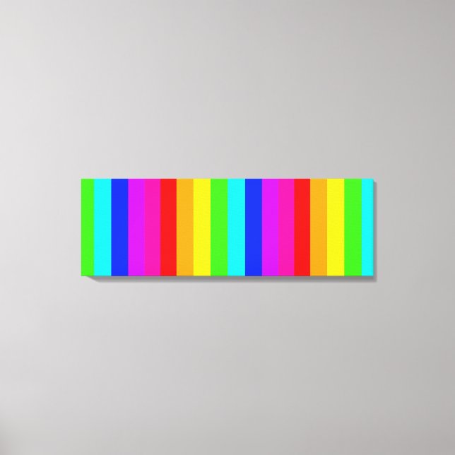 Impressão Em Tela cores de cheio de stripes (Frente)