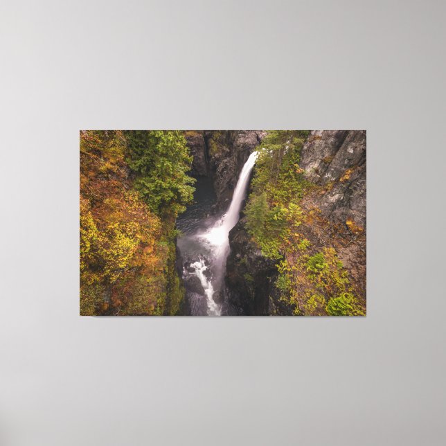 Impressão Em Tela Cores De Outono No Elk Cai (Frente)