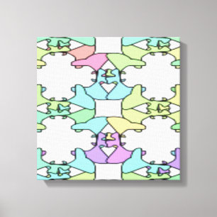 IMPRESSÃO EM TELA CORES DE PASTEL