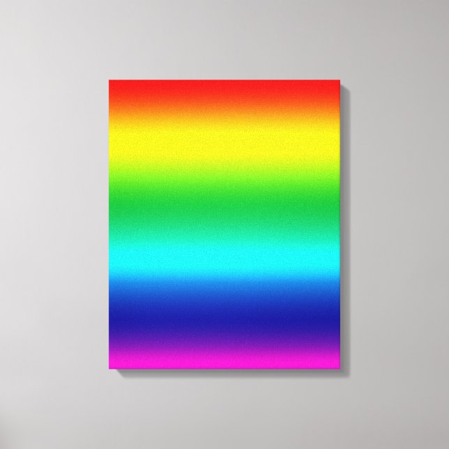 Impressão Em Tela Cores do arco-íris (Frente)