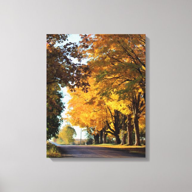 Impressão Em Tela Cores do outono no país (Frente)