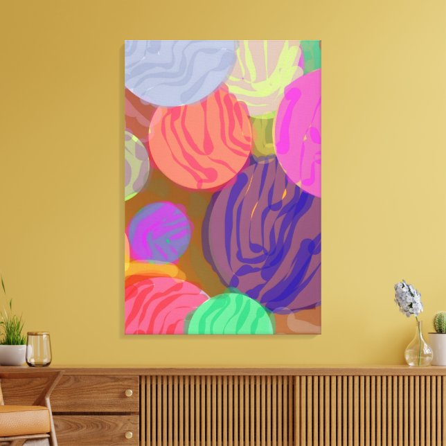 Impressão Em Tela Cores em Movimento (Insitu(Sala de estar))