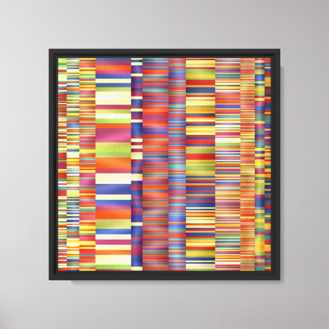 Impressão Em Tela Cores hipnóticas  (Frente)