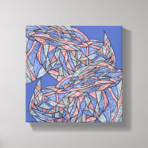 Cores que Ecoam Abstrato Moderno Vibrante em Tela
