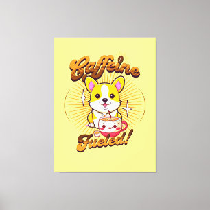 IMPRESSÃO EM TELA CORGI CAFEINE COMBUSTÍVEL!