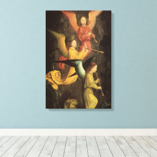 Impressão Em Tela Coro de Anjos por Simon Marmion, Arte Renascentist