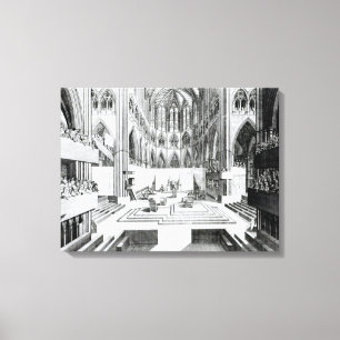 Impressão Em Tela Coroação de James II no escolar