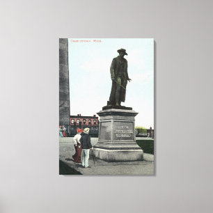 Impressão Em Tela Coronel William Prescott Estátua Cena