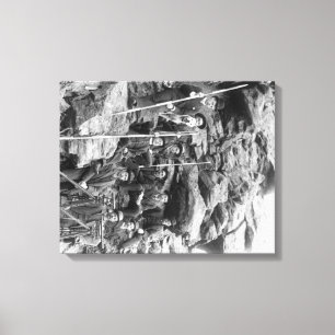 Impressão Em Tela Corpo central do engenheiro de estrada de ferro da