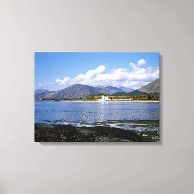 Impressão Em Tela Corran Lighthouse Loch Linnhe Scotland (Frente)