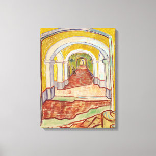 Impressão Em Tela Corredor no Asilo (por Vincent van Gogh)