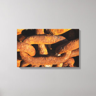 Impressão Em Tela Correntes grandes do ferro da âncora dos navios