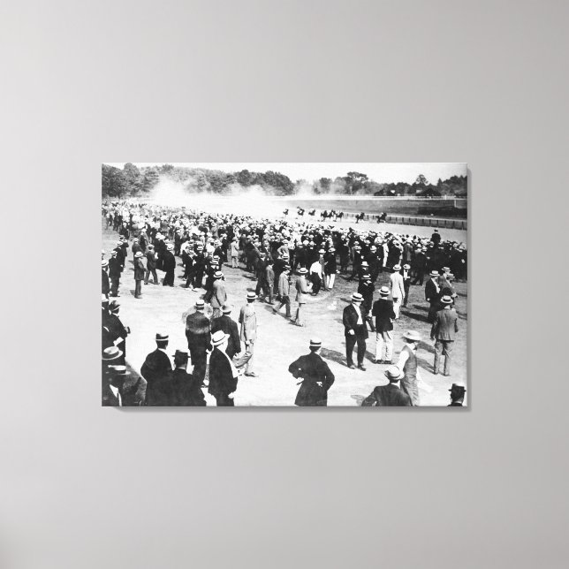 Impressão Em Tela Corrida de Cavalo em Saratoga (Frente)