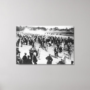 Impressão Em Tela Corrida de cavalos na fotografia de Saratoga