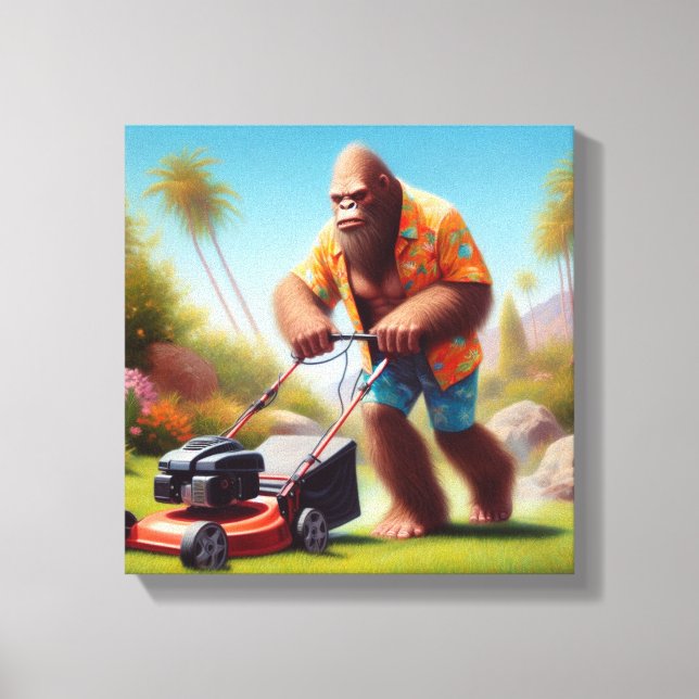 Impressão Em Tela Corte de Bigfoot (Frente)
