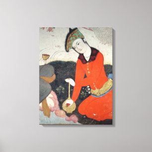 Impressão Em Tela Cortesão na corte de Shah Abbas mim