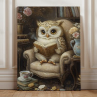 Coruja Caprichosa Arte de Amante de Livros