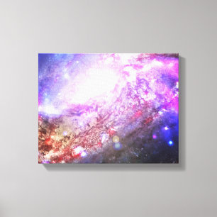 Impressão Em Tela Cosmos coloridos