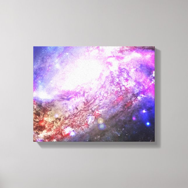 Impressão Em Tela Cosmos Coloridos (Frente)