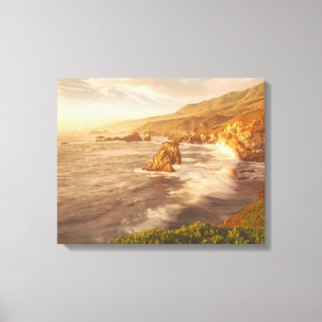 Impressão Em Tela Costa da Califórnia (Frente)