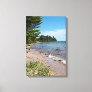 Impressão Em Tela Costa de Brunette Park — Lago Superior, Michigan