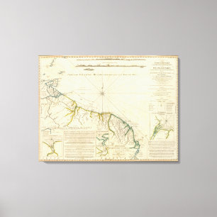 Impressão Em Tela Costa de Guyana