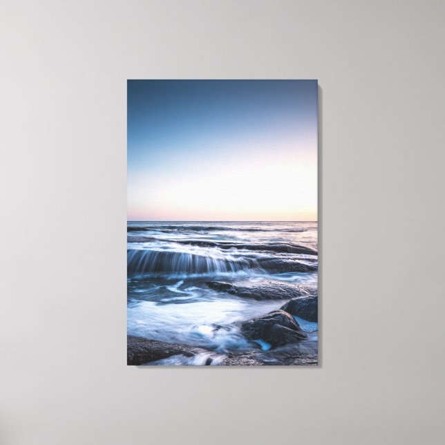 Impressão Em Tela Costa de Lofoten Noruega (Frente)