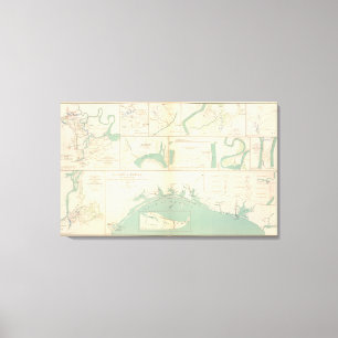 Impressão Em Tela Costa de Texas