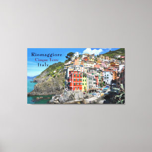 Impressão Em Tela Costa do Mar Cinque Terre Riomaggiore Itália