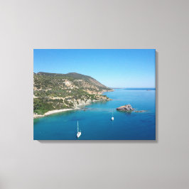 Impressão Em Tela costa mediterrânica e iates, Chipre