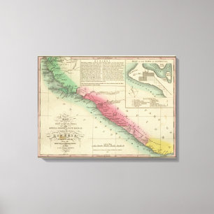 Impressão Em Tela Costa oeste de África, do Sierra Leone