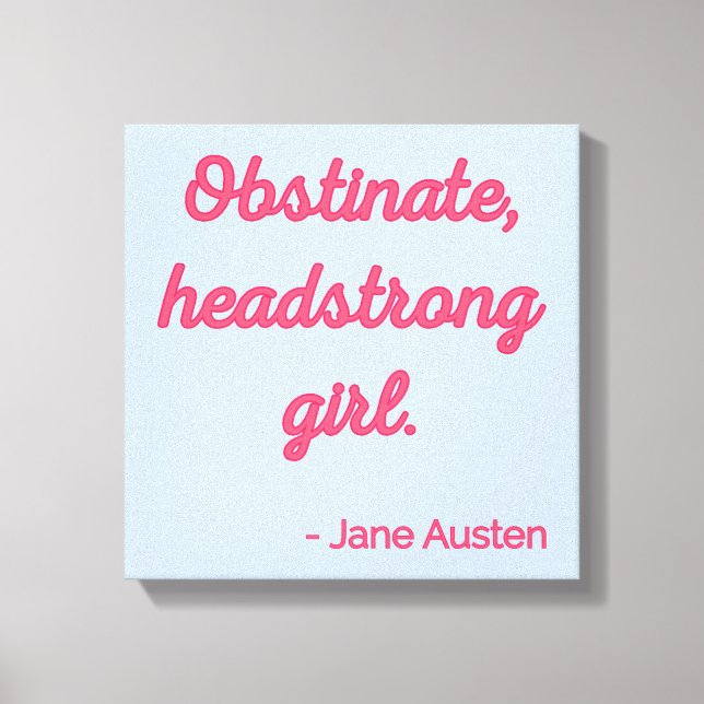 Impressão Em Tela Cota de Orgulho e Preconceito II - Estilo Bonito (Frente)