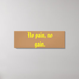 Impressão Em Tela cotações de motivação de academia e marrom claro