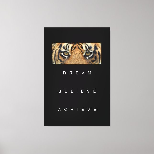 Impressão Em Tela Cotações de Objetivos de Sucesso Motivacional Eleg (Frente)