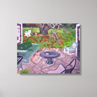 Impressão Em Tela Courtyard Old Hamptons House Amagansett