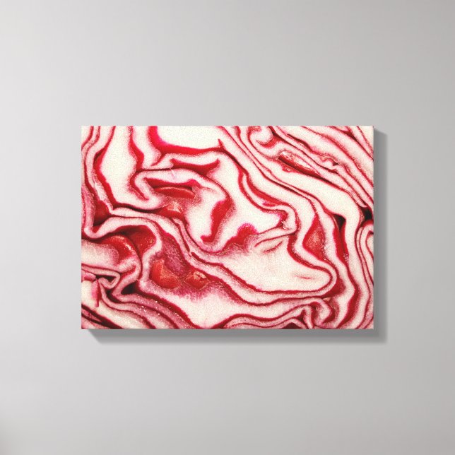 Impressão Em Tela Couve-vermelha (Frente)