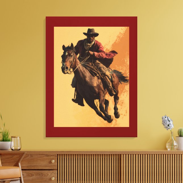 IMPRESSÃO EM TELA COWBOY SWAG # 3 (Insitu(Sala de estar))